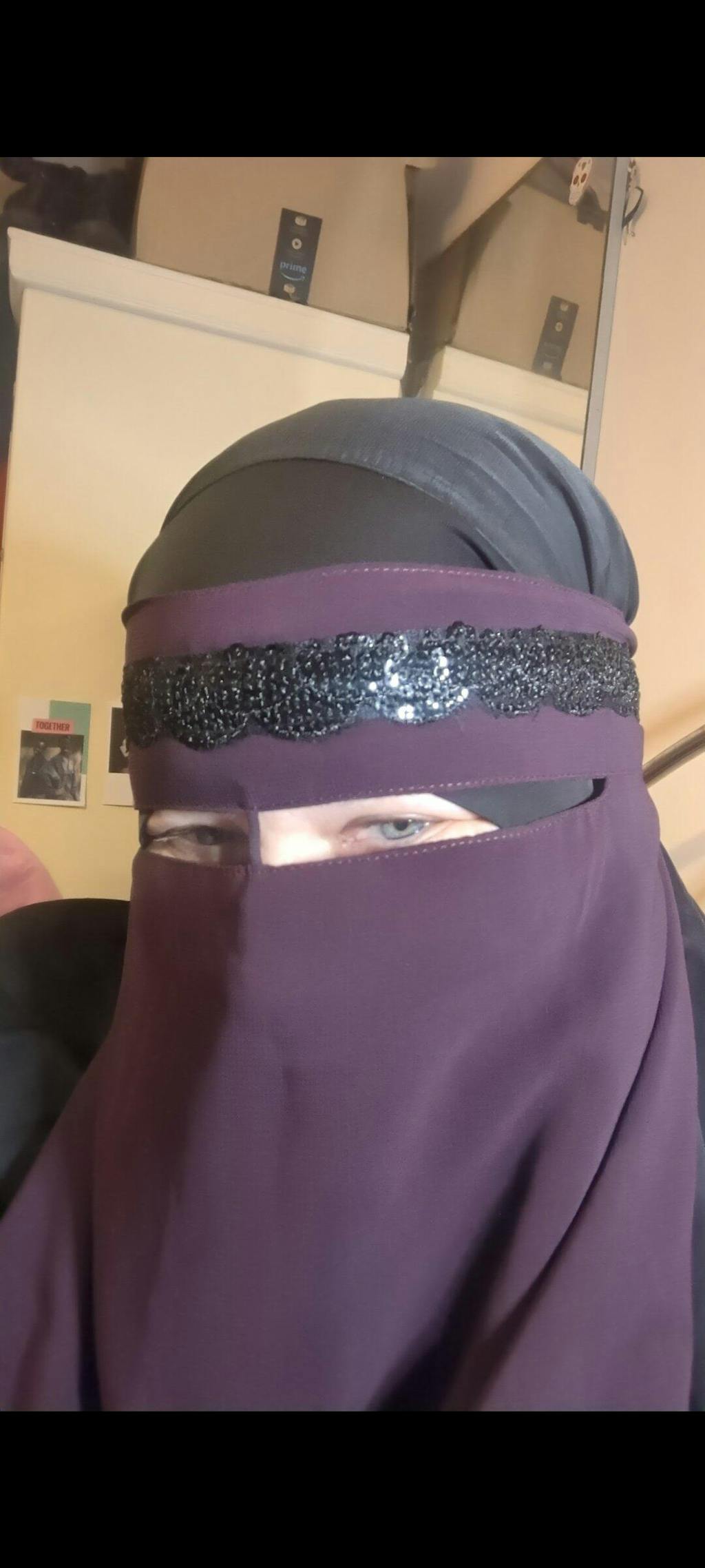 Fashion Niqab Elegant Sequin -Nose String