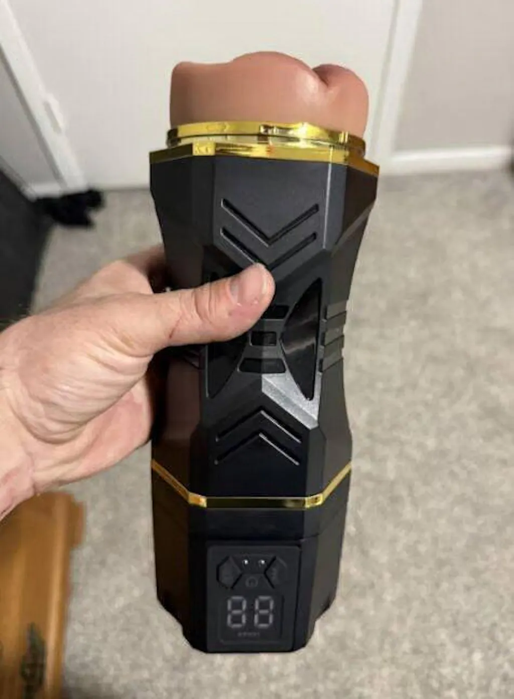 5吸引9振動 超リアルテクスチャ 防水オナホール