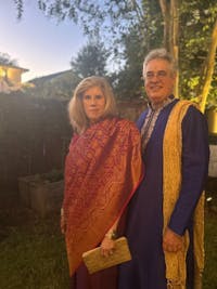 Petra Purple Silk Foil Print Floral One Minute Saree