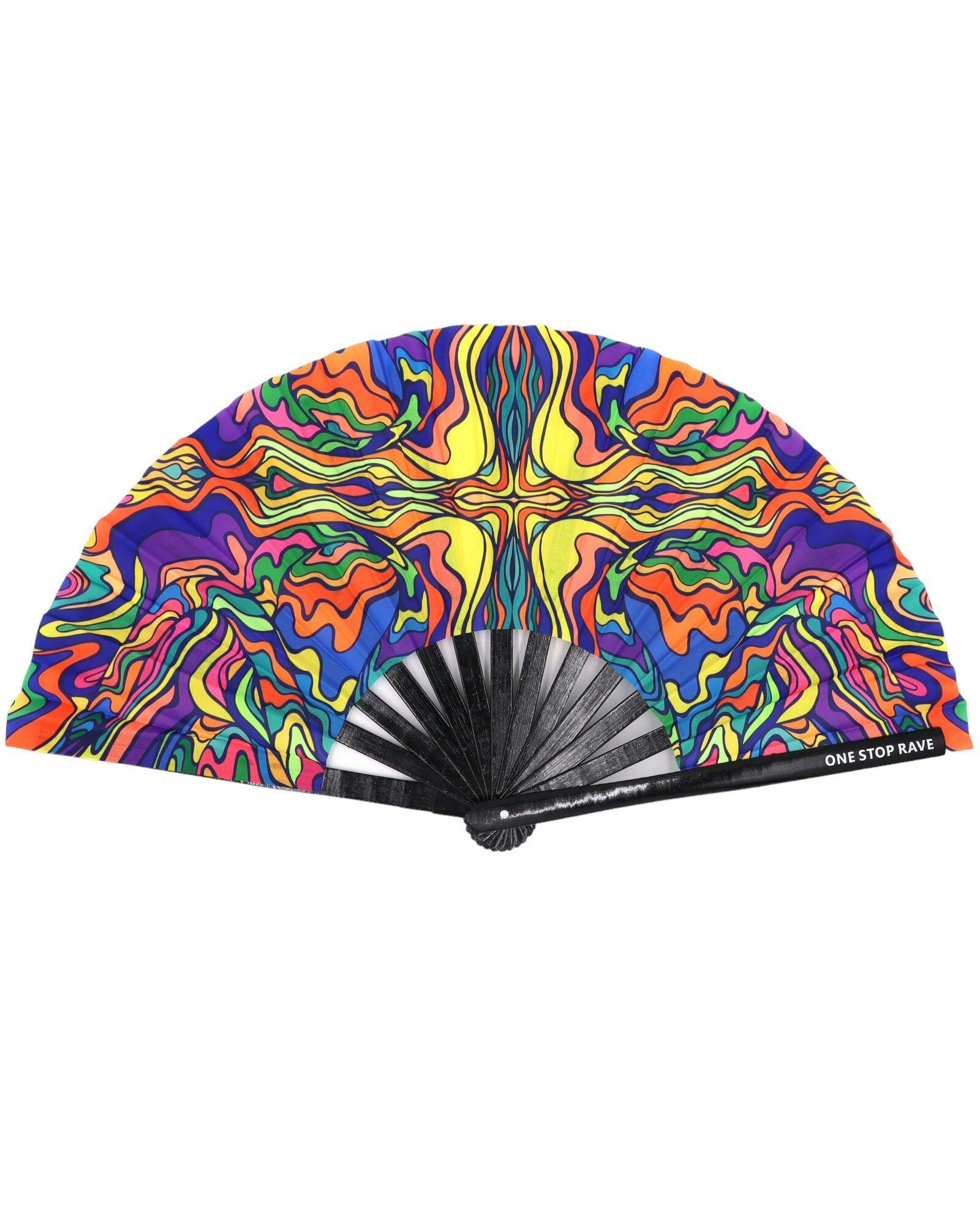 House X Techno Hand Fan | Festival Hand Fan - Rave Hand Fan