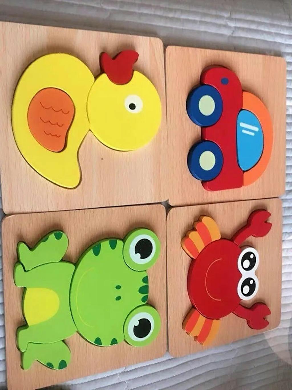 Onenazo Animal Wooden Puzzles 6 Pack