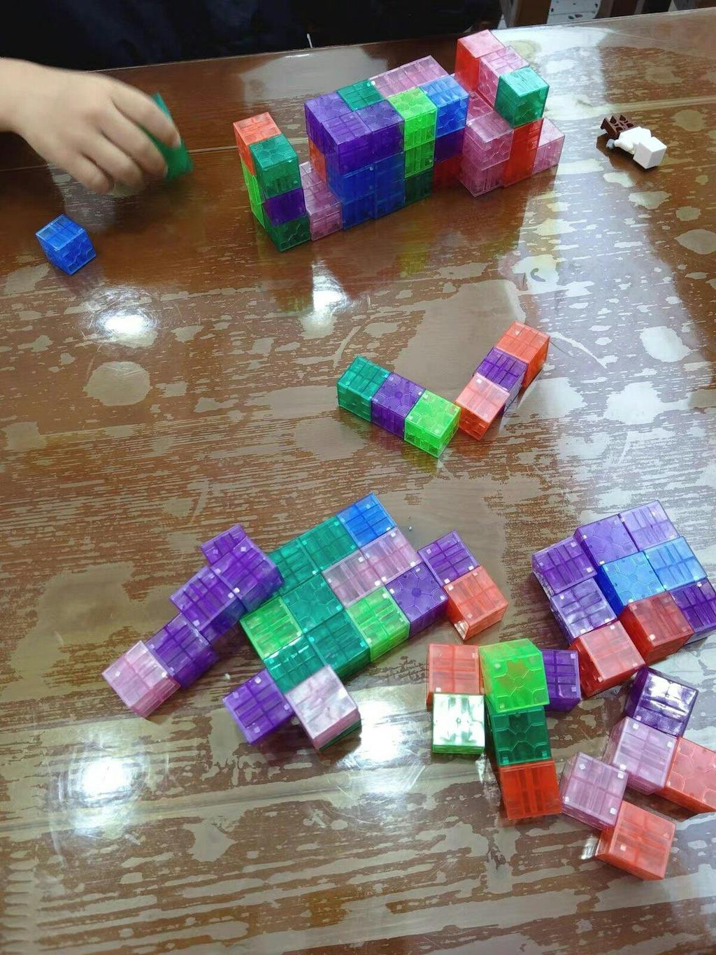 Onenazo Transparent Magnetic Blocks - 48, 72, 96, 120 PCS | 1"/2.5 cm