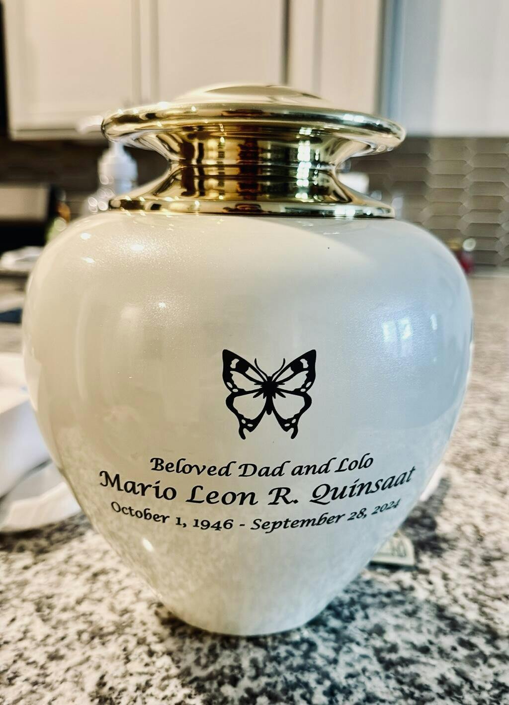 Whispering Woods Marble Box Cremation Urn OneWorld Memorials