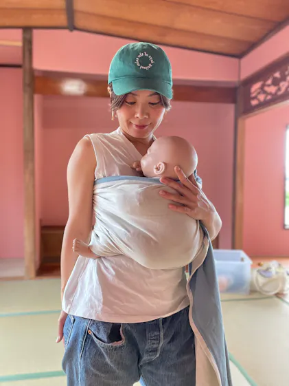 DIDYMOS リング　スリング ブルー フィッシュ 夏の快適な抱っこにおすすめのスリング｜ディディモス ブルー