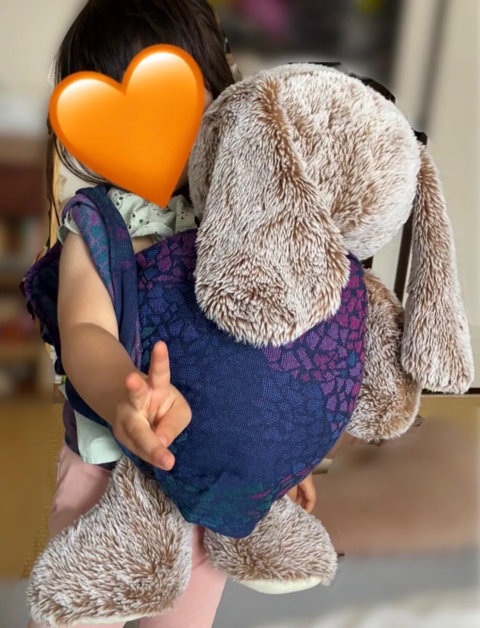 赤ちゃんのお人形用の抱っこ紐ドールスリング｜ディディモス モザイク