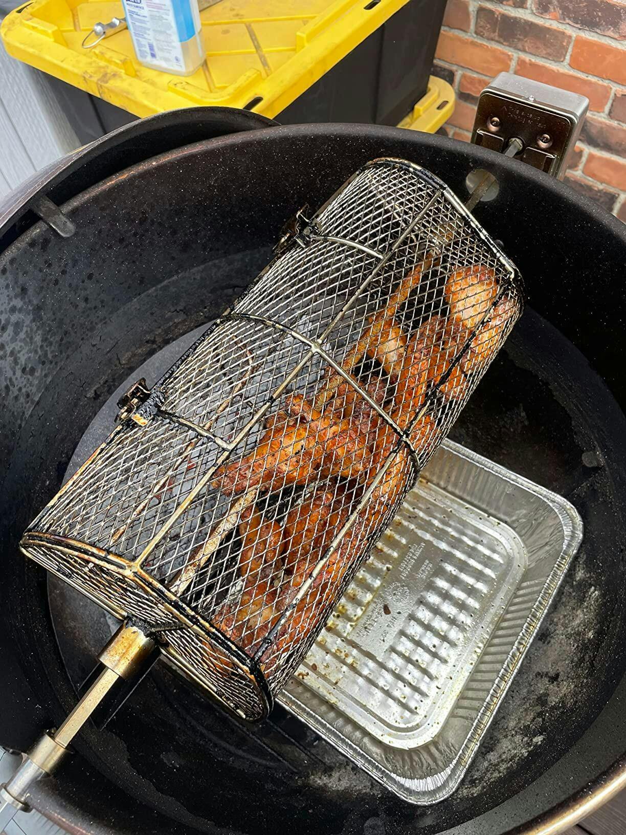 onlyfire- Universal Rotisserie Basket Grill Accessory – OnlyFire