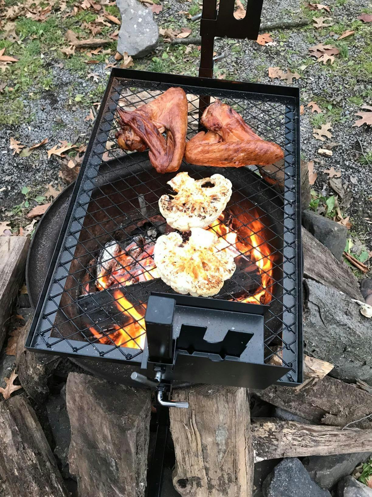 Onlyfire Outdoor Rotisserie Grill System with Cordless Motor & 29