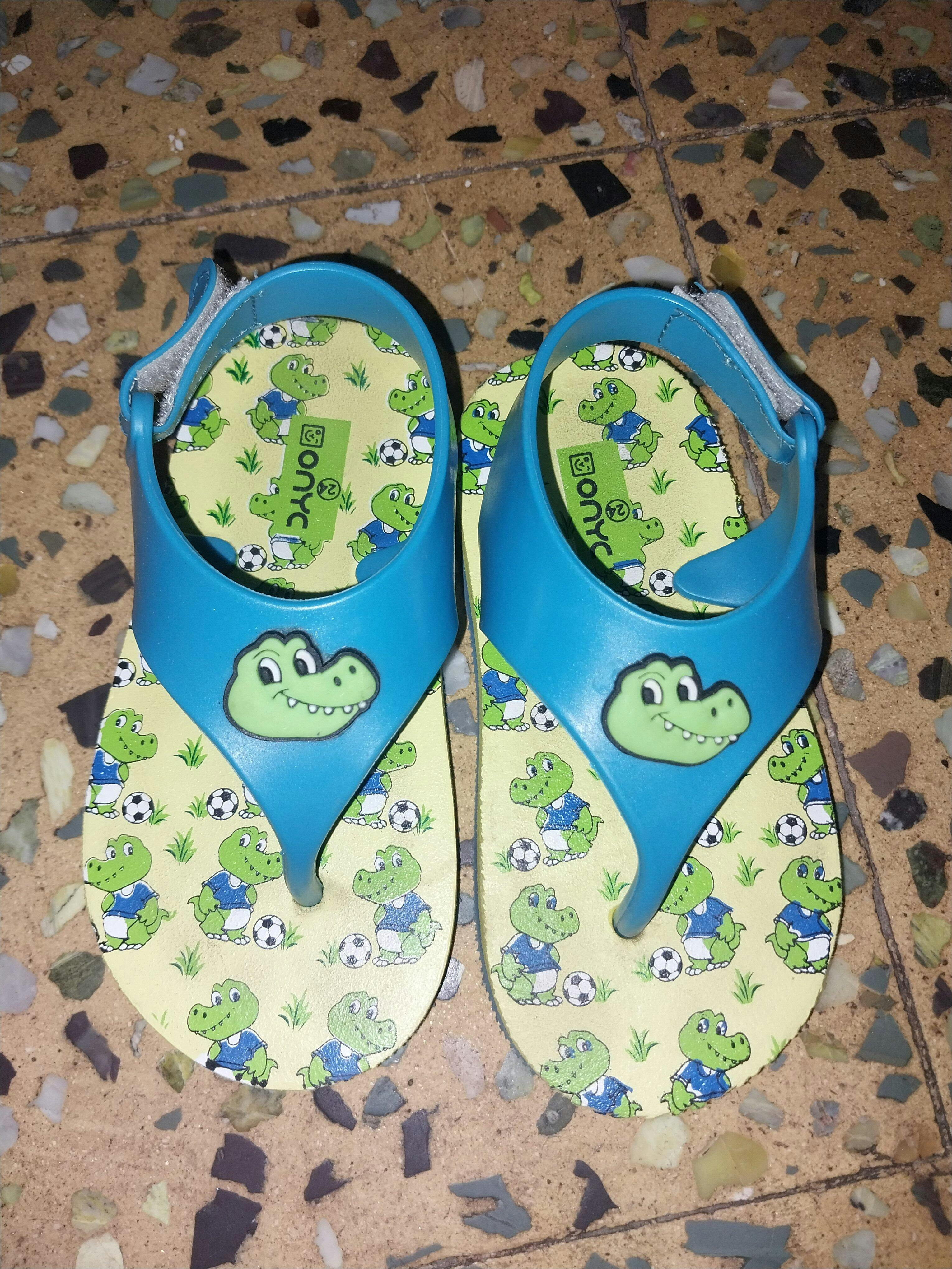 Premium Crocodile Jellies Flip-flops - Sky Blue (Unisex)