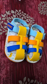 Ducky Toddlers' First Step Shoes - Sky Blue & Yellow (Unisex)