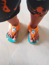 Premium Bunny Jellies Flip-flops for Kids - Orange (Unisex)