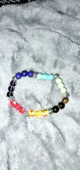  7 Chakra Healing Stone Bracelet – Adjustable Yoga & Reiki Jewelry ✨