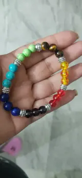  7 Chakra Healing Stone Bracelet – Adjustable Yoga & Reiki Jewelry ✨