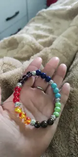  7 Chakra Healing Stone Bracelet – Adjustable Yoga & Reiki Jewelry ✨