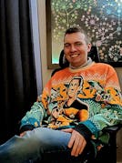 Christmas Wool Sweater Data & Spot Traditional Tattoo Flash Art Print