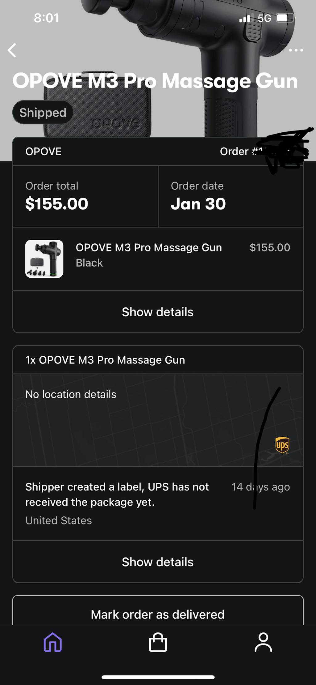 OPOVE M3 Pro Massage Gun Deep Tissue Percussive Muscle Massager