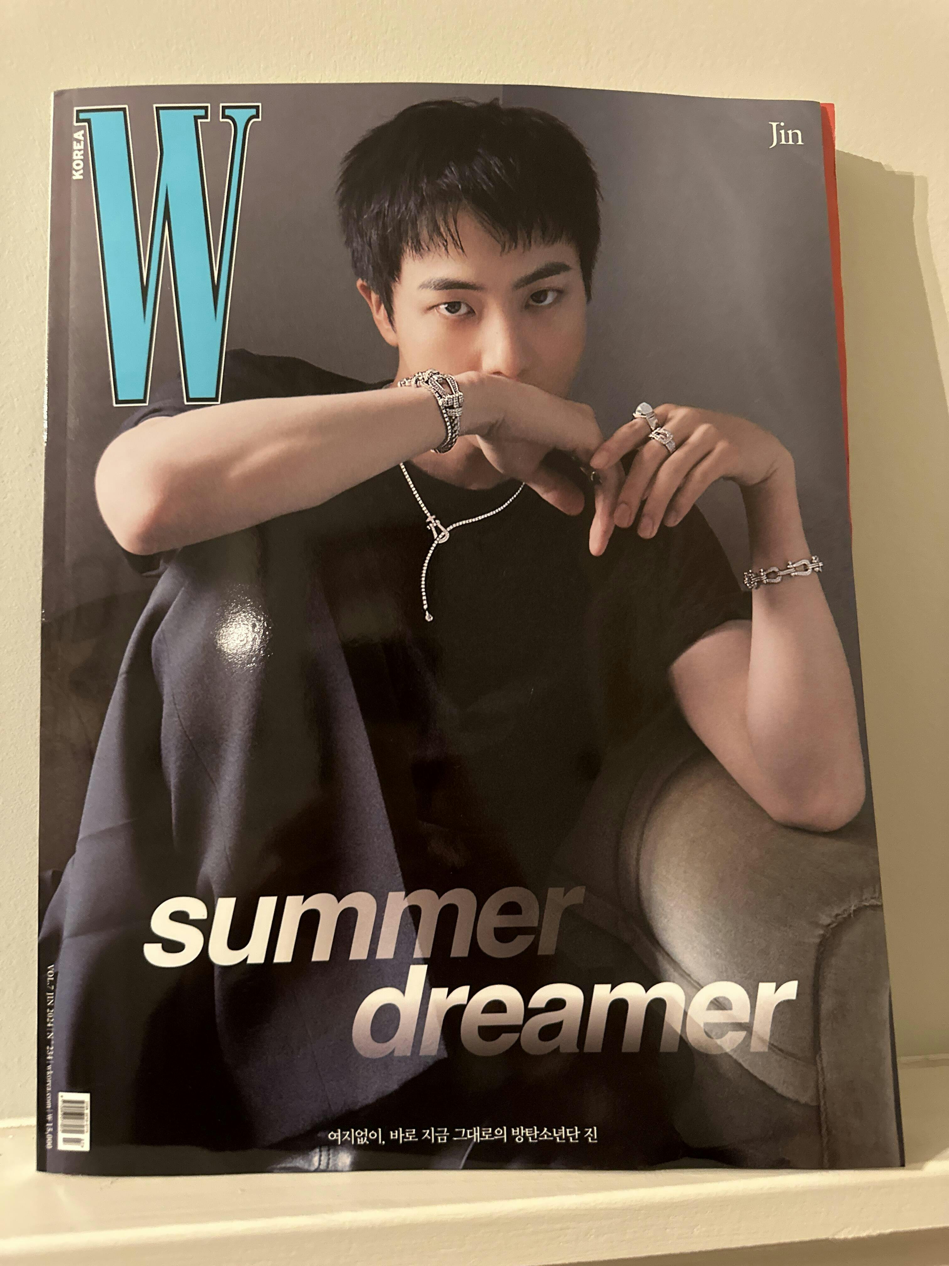 Buy BTS JIN - W Korea Magazine 2024 Volume 7 Issue | Oppa Store