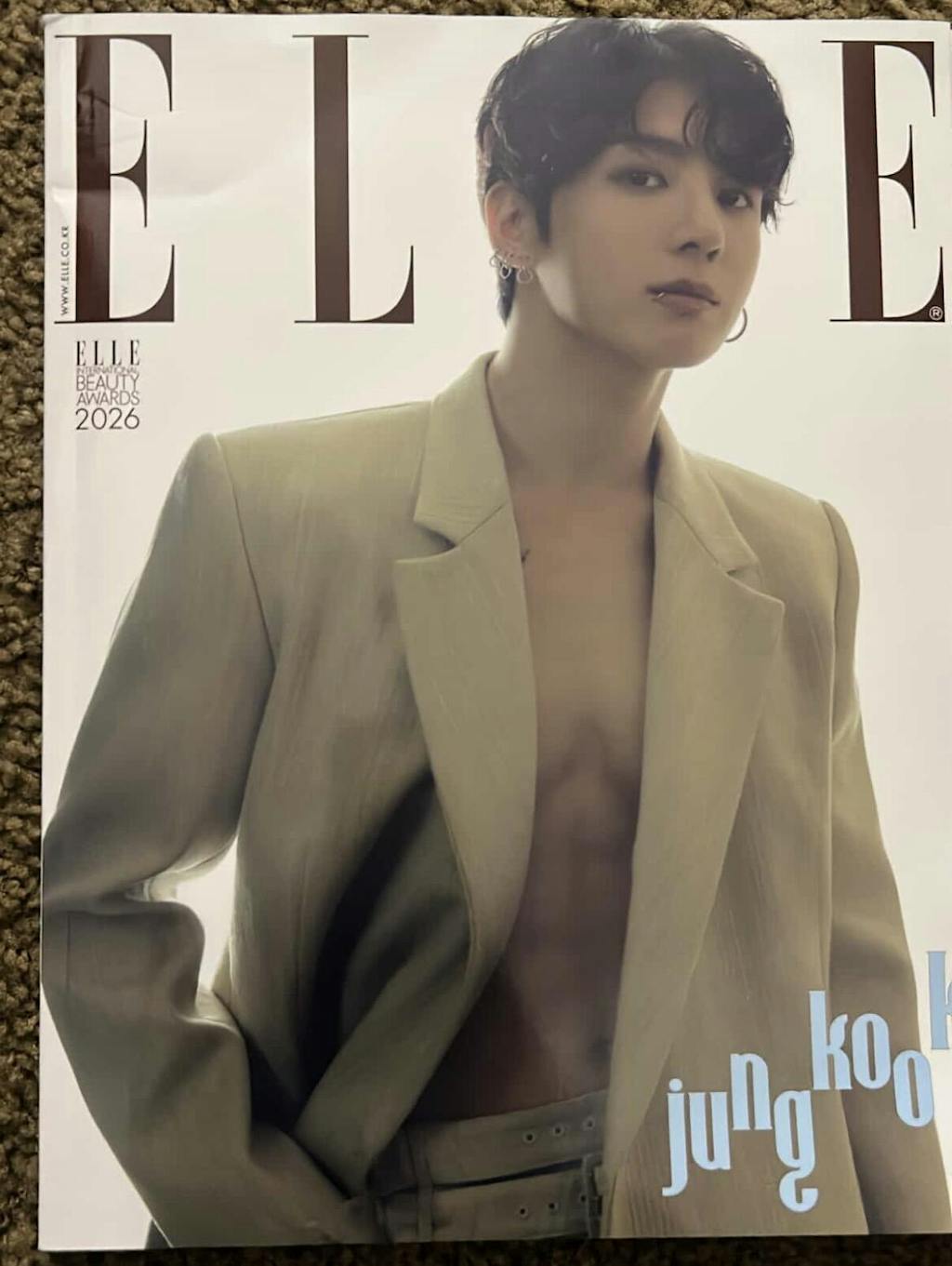 BTS Jung Kook - Elle Magazine 2026 January Issue - RANDOM