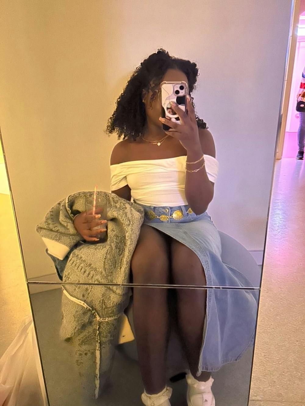 OQ Hair Block Wig Kinky Curly Bleached Knots Wig With Optional Replaceable Zip Lace Tops