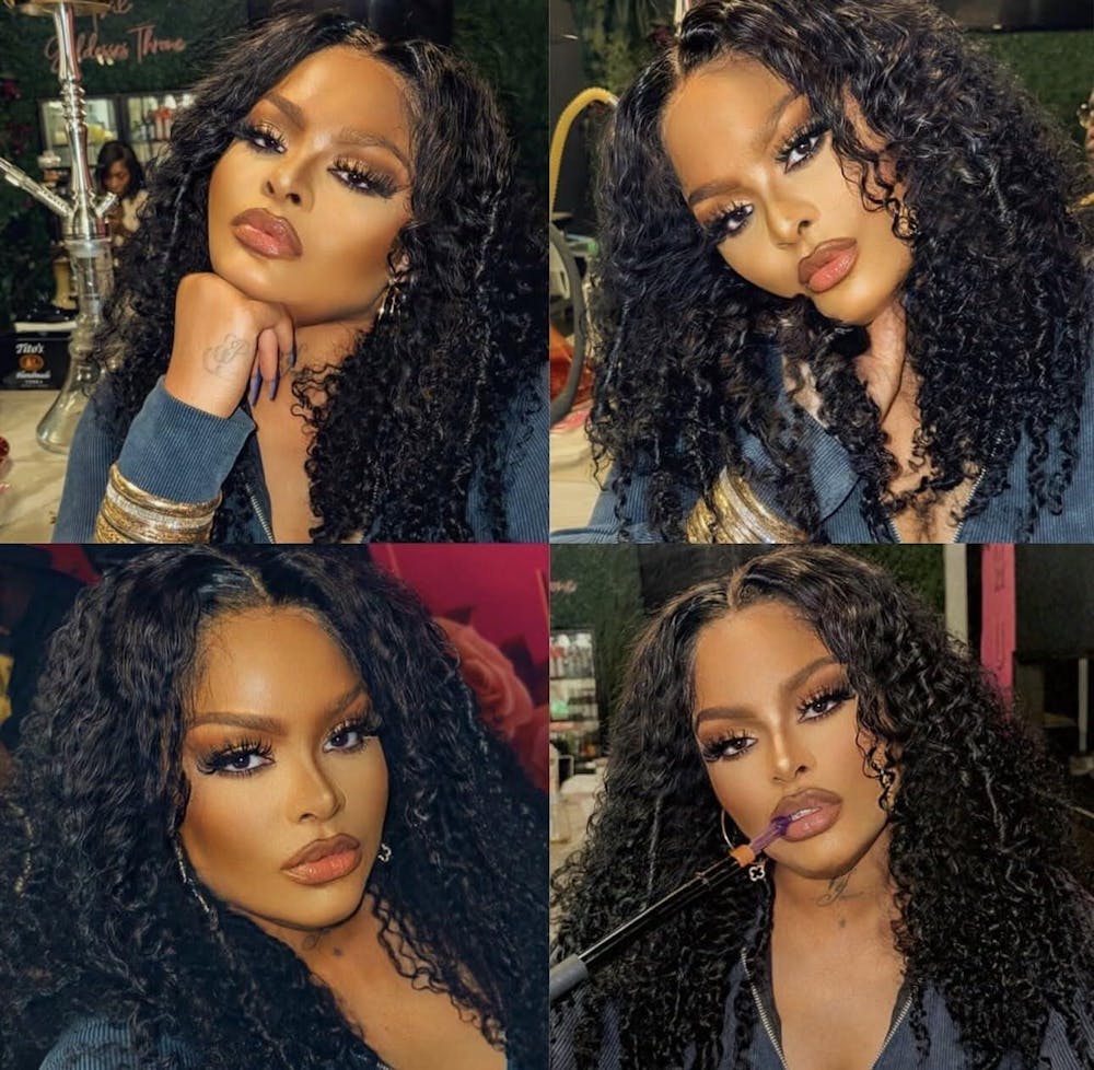 OQ Hair Block Wig Kinky Curly Bleached Knots Wig With Optional Replaceable Zip Lace Tops