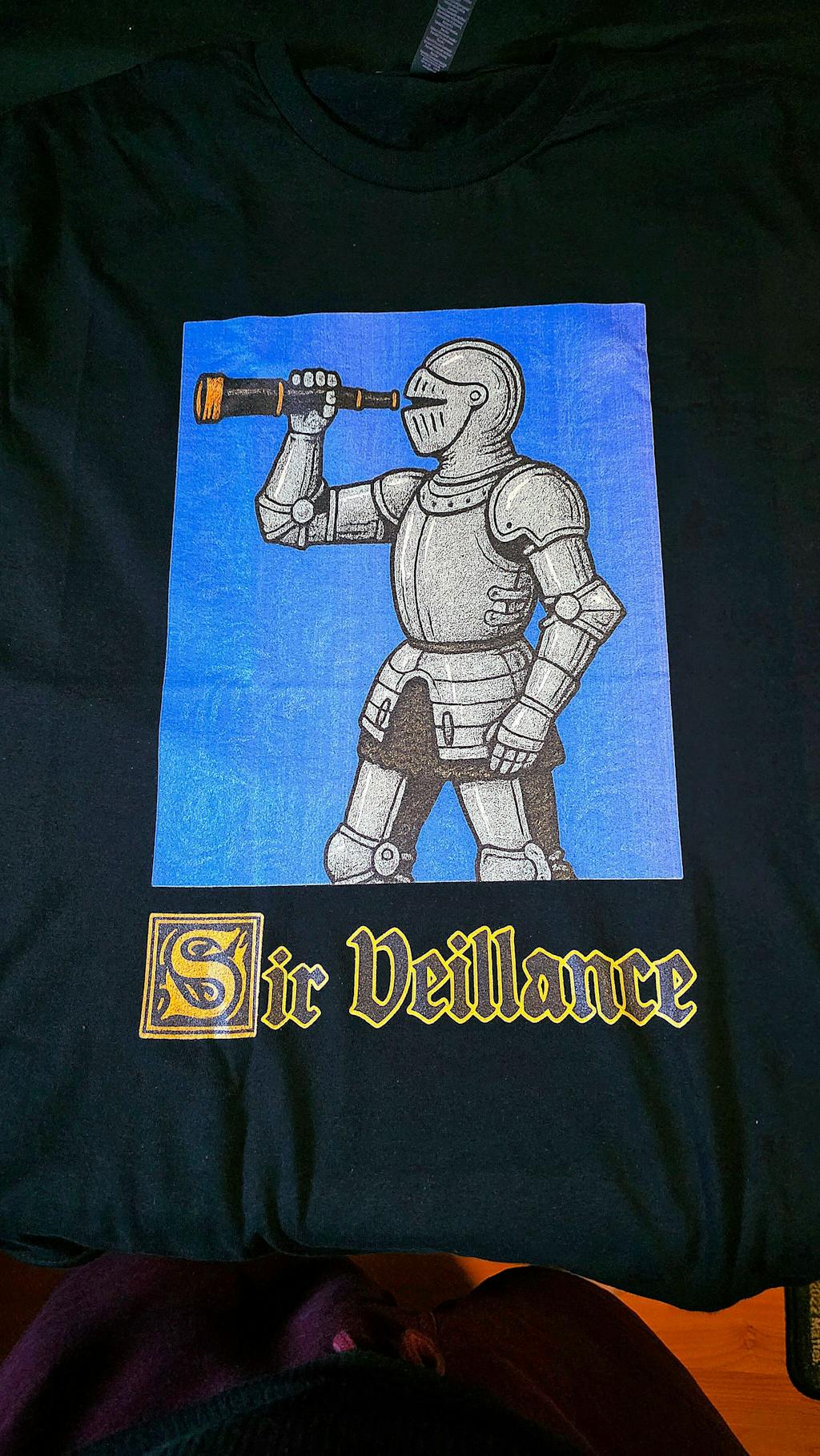 Sir Veillance Handdrawn Funny T-Shirt