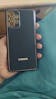 Samsung Galaxy A52 Cover - Black - Electroplating PU Leather Coated TPU PC Hybrid Soft Case