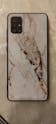 Samsung Galaxy A51 Cover - White Marble Series 2 - HQ Ultra Shine Premium Infinity Glass Soft Silicon Borders Case