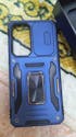 Samsung Galaxy S24 FE Cover - Blue - New HQ Heavy Duty Hybrid Protective Case With 360 Rotatable Kickstand Holder
