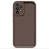 Samsung Galaxy A73 5G Cover - Brown -Soft Silicone Case With Round Bumper Matte TPU Shockproof Cover