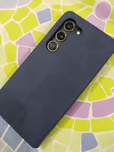 Samsung Galaxy S23 5G Cover - Blue - ONation Business Flip Series - Premium Magnetic Leather Wallet Flip book Card Slots Soft Case