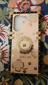 Tecno Camon 20 Cover - Golden - Square Bling Diamond Glitter Soft TPU Trunk Case with Ring Holder
