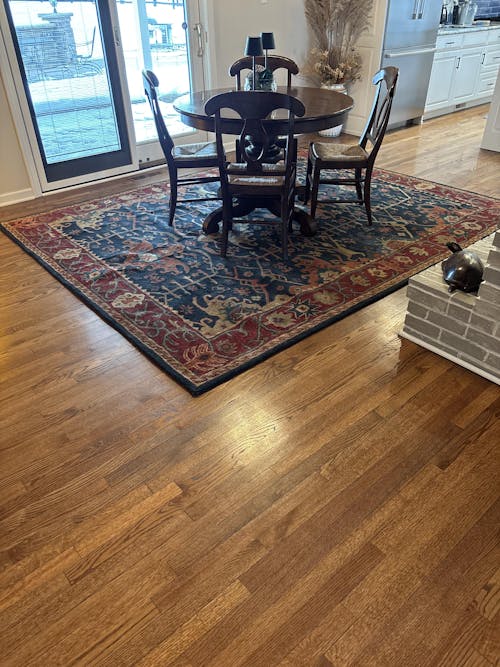 Handmade Multi Size 100% Wool Dark Blue Oriental Area Rug