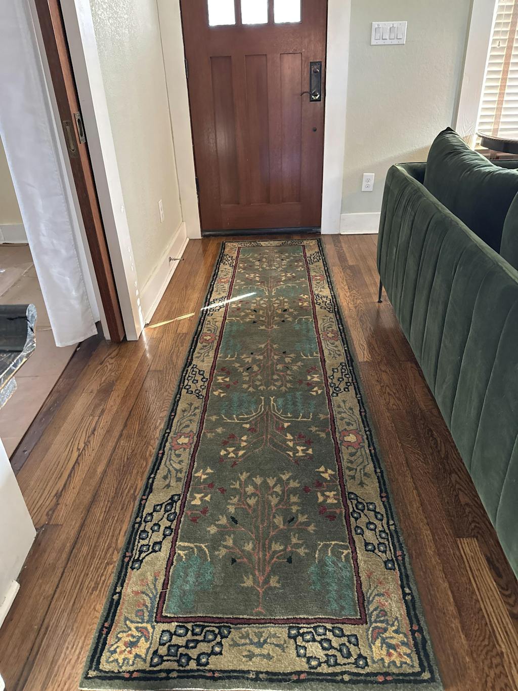 Multi Sizes Donegal Arts & Crafts Handmade 100% Wool Oriental Area Rug Gray/Green Color