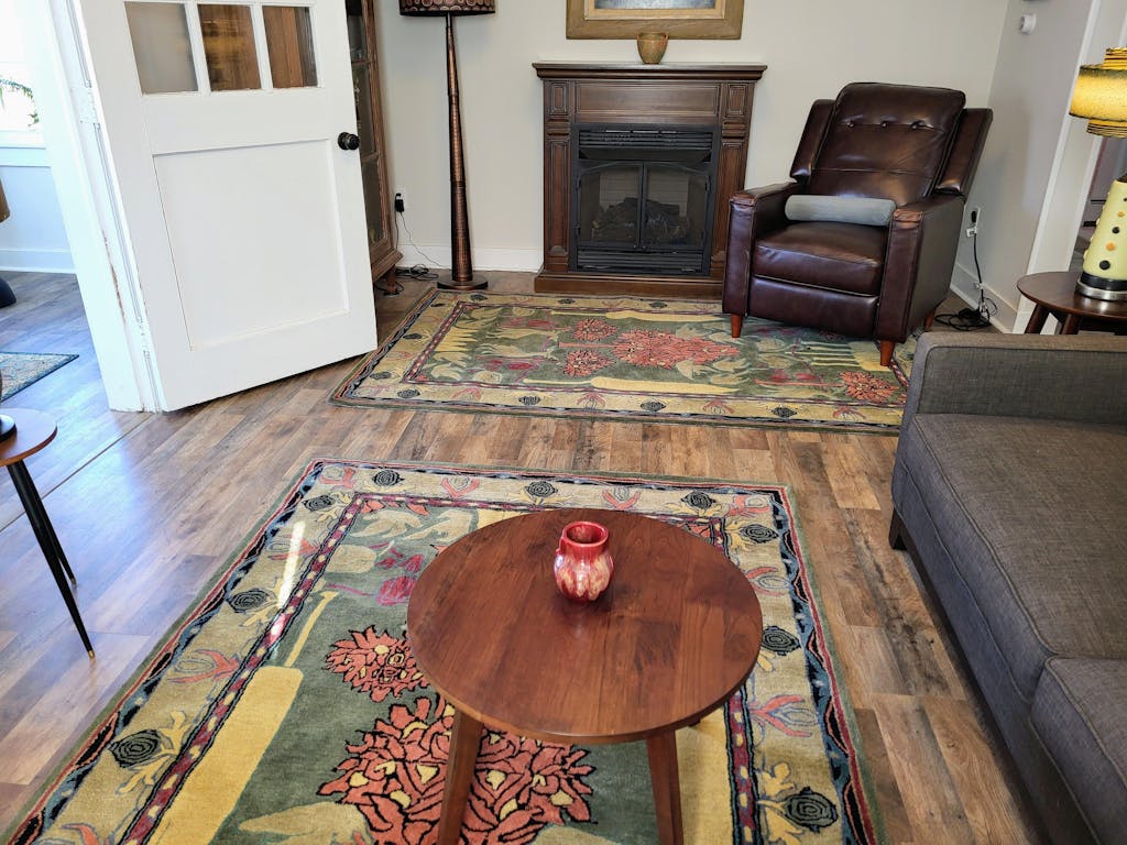 LoomBloom Multi Size  Green Hand Tufted Arts & Crafts/Mission William Morris Wool Oriental Area Rug