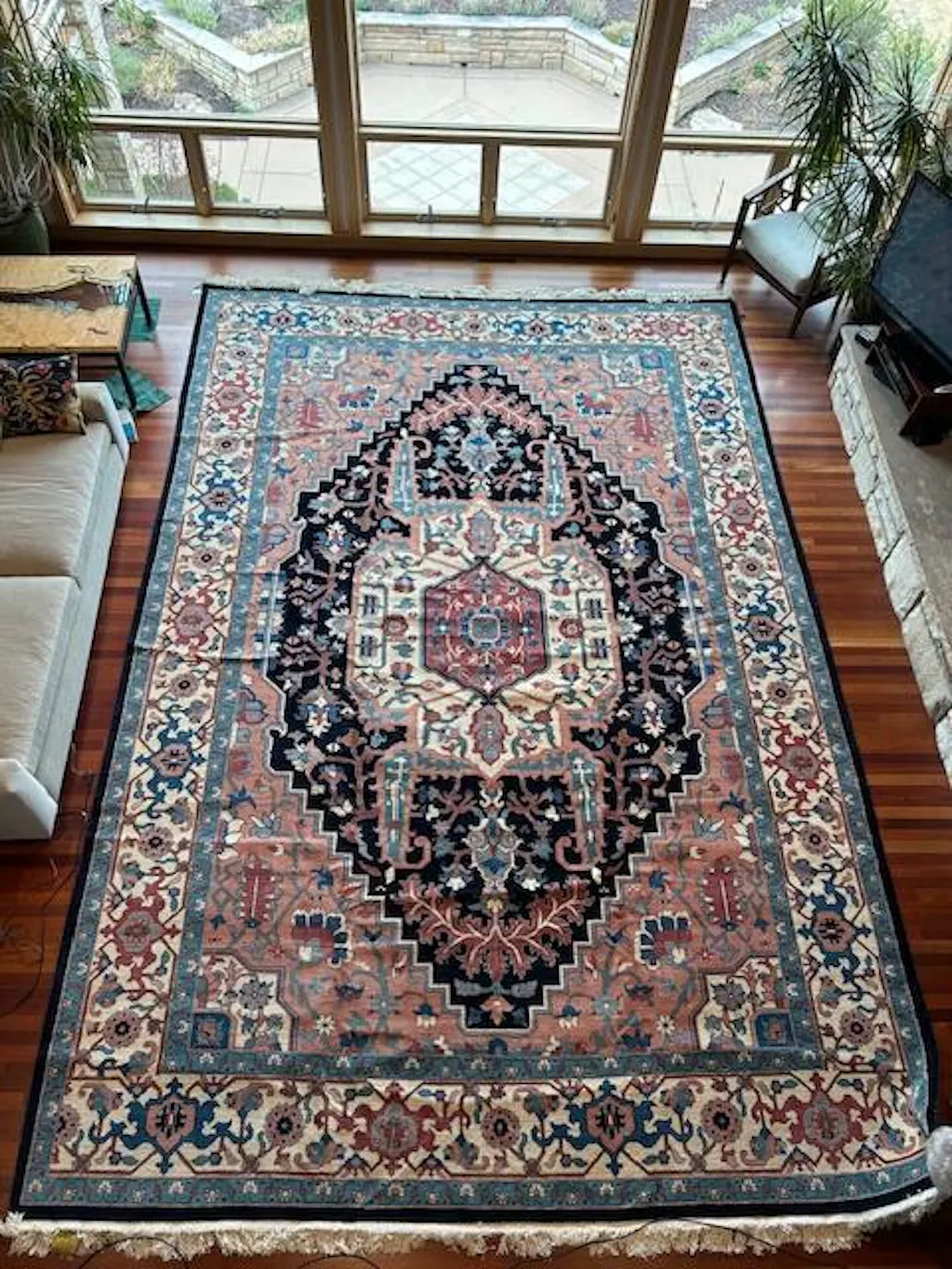 11'11" x 17'8" Rare Romanian Hand Knotted Wool Seraapi 200 KPSI Area Rug