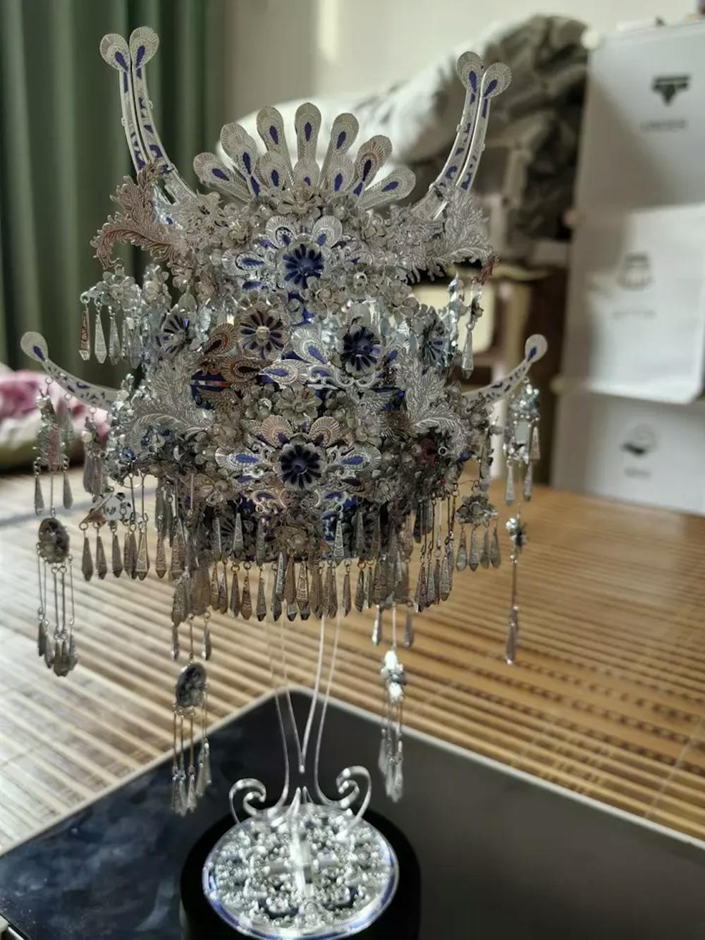 Miao Silver Crown 3D Puzzle Collectible Metal Model