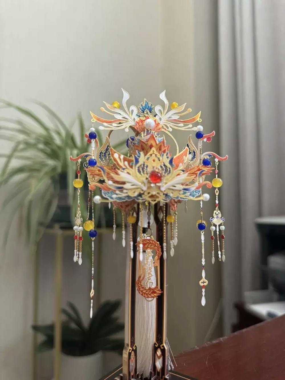 Phoenix Crown Car Ornament 3D Metal Puzzle Assembly Kit