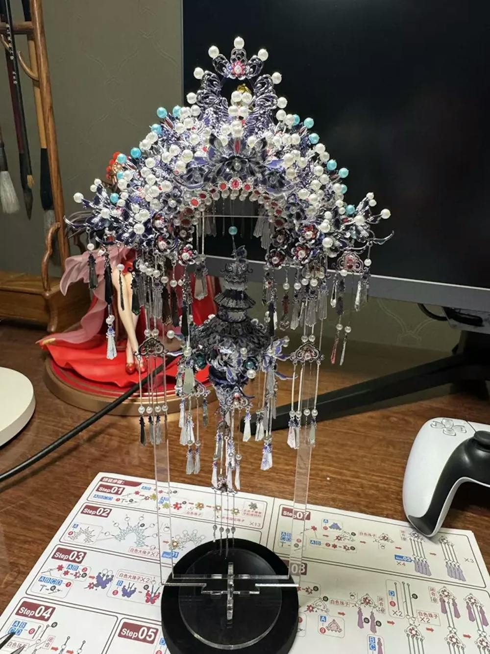 Porcelain Tiara 3D Puzzle Collectible Metal Model Kit