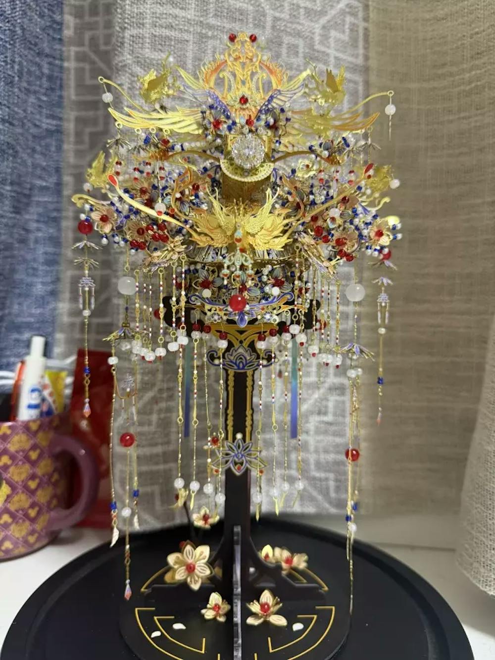 Diamond Phoenix Crown 3D Puzzle Metal Assembly Model DIY Kit