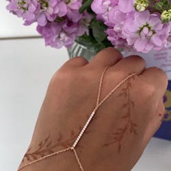 Rhinestone Bar Handchain