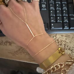 Rhinestone Bar Handchain