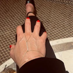 Rhinestone Bar Handchain