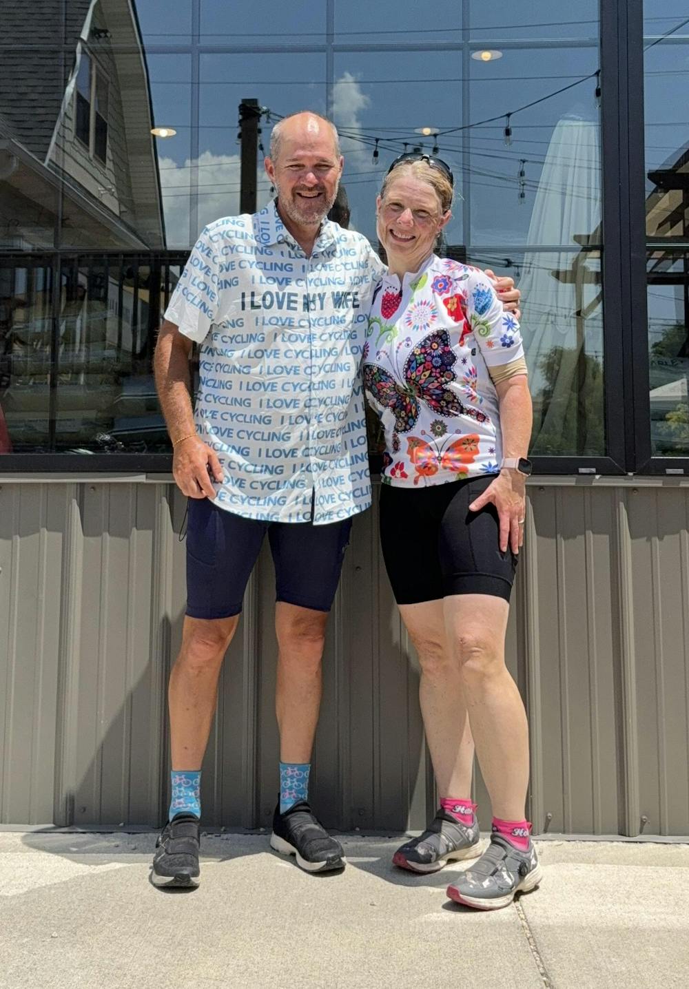 Orionride I Love My Wife Zipper Pockets Ultra Lightweight Short Sleeves Gravel Shirt