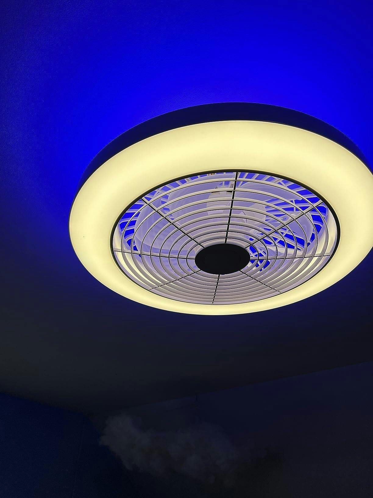 bladeless ceiling fan with lights