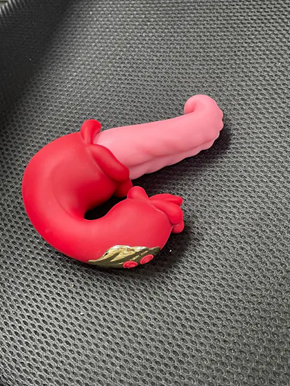 Twin Rose Thrusting G Spot Vibrator - Tongue Teasing & Vibrating  Oronova