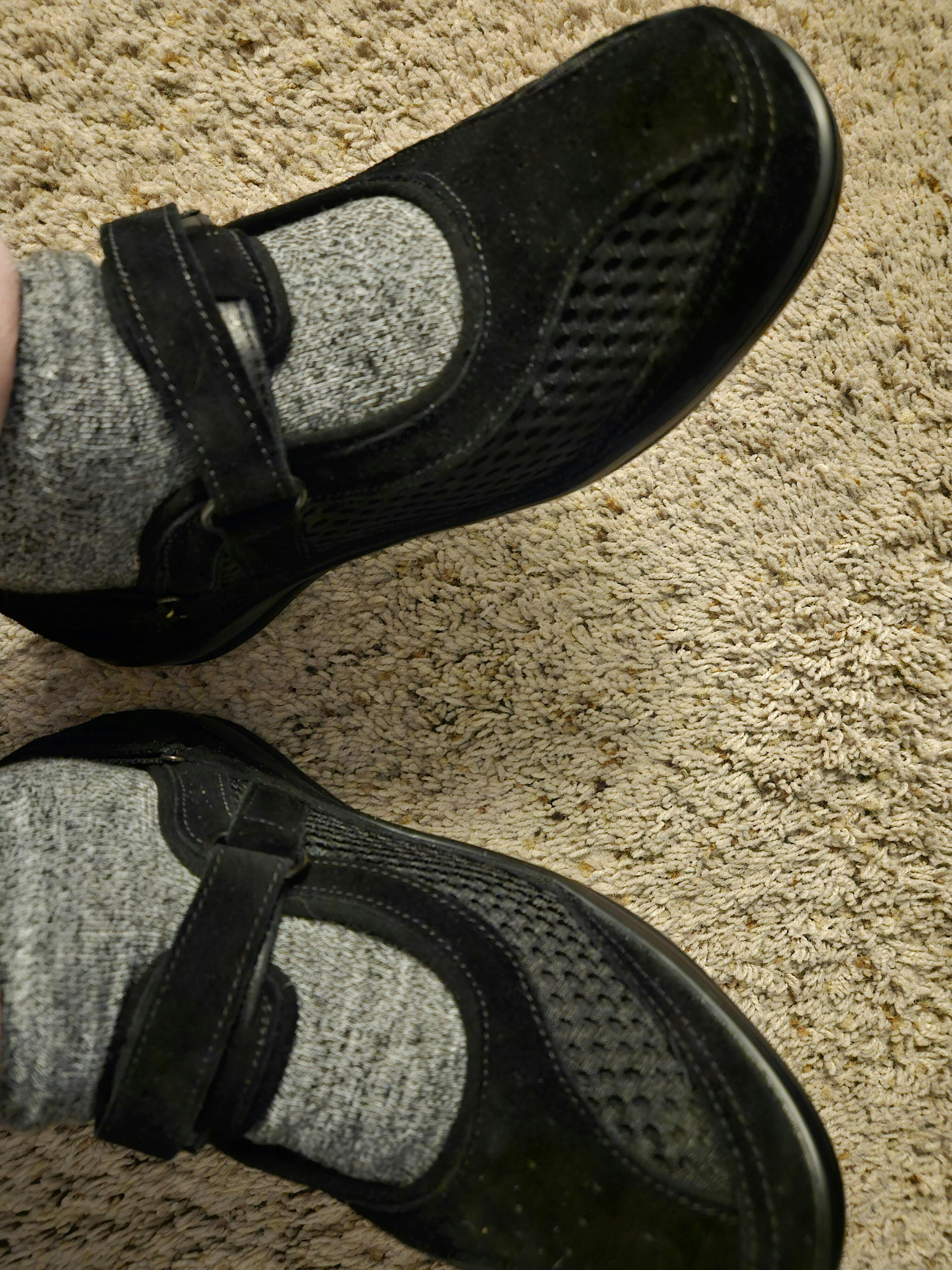 Orthotic Mary Jane Shoes Sanibel Gray OrthoFeet