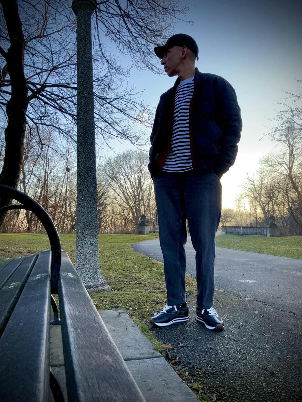 Osaga 80 Unisex Black Leather Retro Sneaker