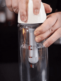 OTE 450ml Portable Sparkling Water Maker,Soda Maker Machine for Home, Carbonated Water Machine No Electricity, Double Layer PET Bottle, BPA Free (Include 20 PCS Gas Cylinder)