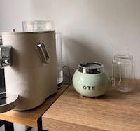 OTE Smoothie maker blender, Retro Kitchen Small glass blender for shakes and smoothies, with 400ml glass