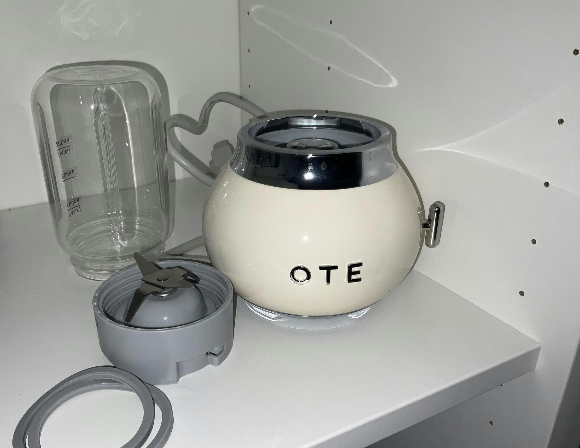 OTE Smoothie Maker Mixer, Retro Küche Kleiner Glas mixer für Shakes un ...