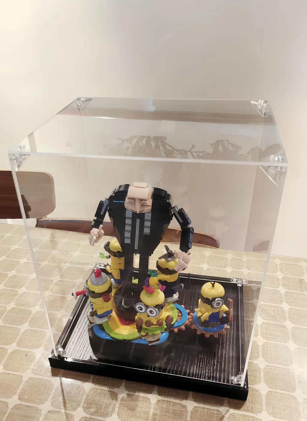 Acrylic Display Case for LEGO® Brick-Built Gru and Minions 75582